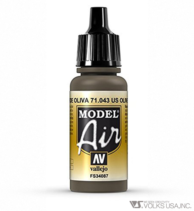 Vallejo Model Air, Olive Drab, 17ml 71.043